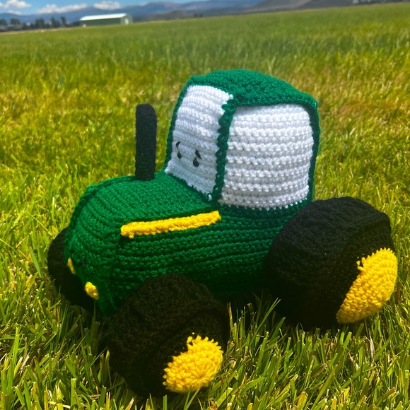 Hand Crafted Other - Hand Crocheted Tom the Tractor John Deere Stuffed Animal Plushie!